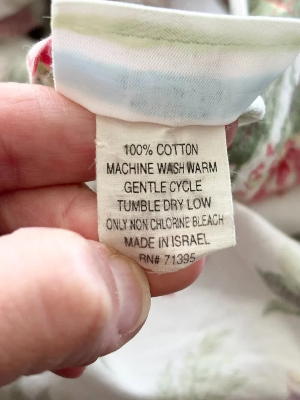 POTTERY BARN 100% Cotton Floral TWIN Duvet